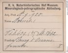 Etiketten zu Axinit (NHMW-MIN-Ag920)